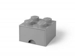 cassetto mattoncino portaoggetti grigio a 4 bottoncini lego 5005713