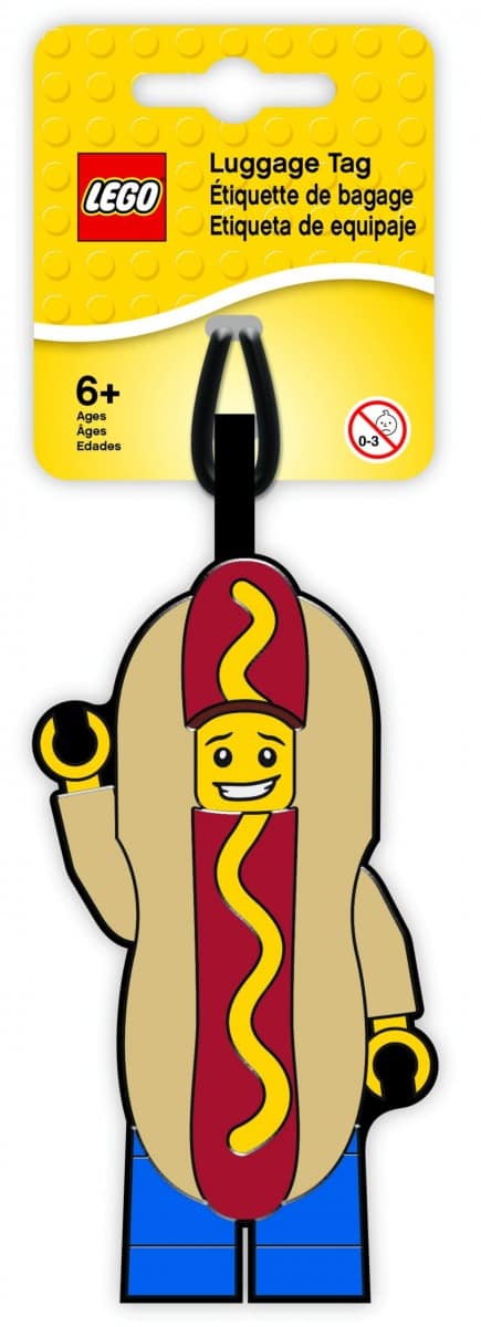 etichetta per bagagli uomo hot dog lego 5005582 scaled