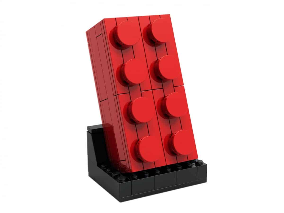 lego 5006085 mattoncino rosso 2x4 costruibile scaled