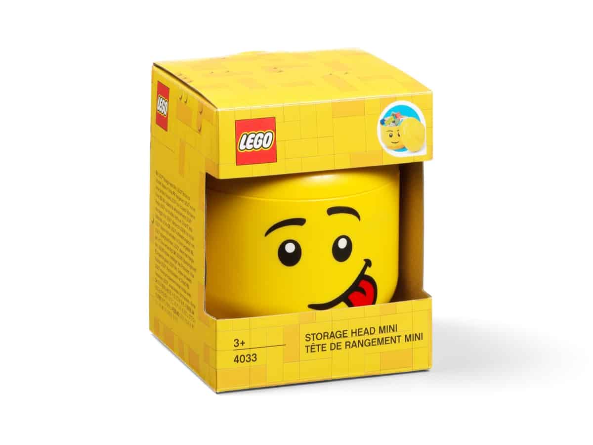 testa contenitore lego 5006210 mini sorridente